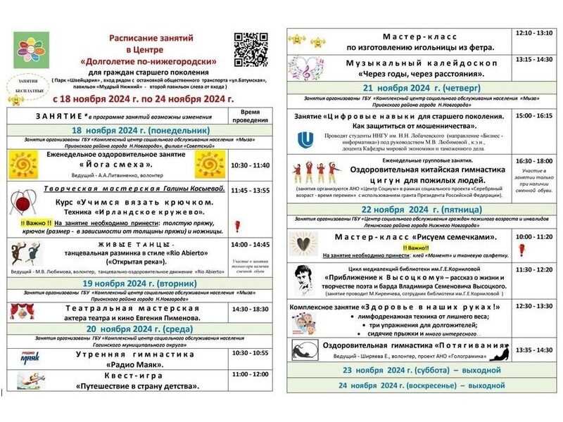 Долголетие по-нижегородски