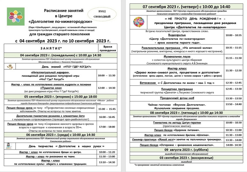 Долголетие по-нижегородски